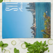 Sydney Harbour Bridge & Opera House Skyline Theedoek (Gevouwen)