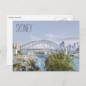 sydney-haven gestileerd briefkaart (Voorkant / Achterkant)