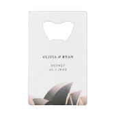 Sydney Huwelijk Custom Gift Kredietkaart Flessenopener (Voorkant)