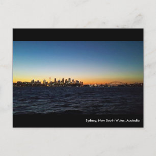 Sydney Landscape bij nacht Briefkaart