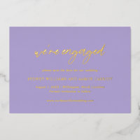 Sydney Lavender Moderne Trouwkaart 'Save the Date'