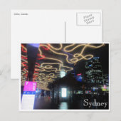 sydney levendige lichtpaden briefkaart (Voorkant / Achterkant)