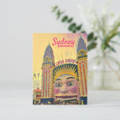 Sydney Luna Park leuk park digitale kunstreizen Briefkaart (Staand voorkant)