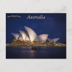 Sydney Opera House Australia Briefkaart