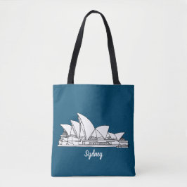Sydney Opera House Australia tekenend souvenir Draagtas