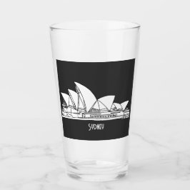 Sydney Opera House Australia tekenschetch Hoodie Glas