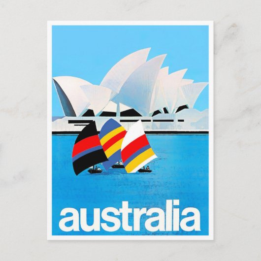 Sydney Opera House Australia vintage Briefkaart (Voorkant)