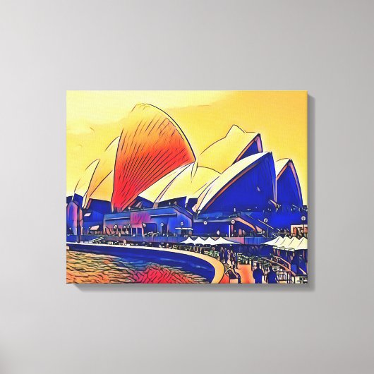  Sydney Opera House, Australië Canvas Afdruk (Voorkant)
