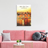 Sydney Opera House, Australië Canvas Print (Insitu (Woonkamer))