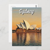 Sydney Opera House Australië Reizen Briefkaart (Voorkant / Achterkant)