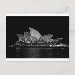 Sydney Opera House bij nacht Australië Briefkaart