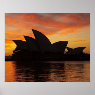 Sydney Opera House bij zonsopgang, Sydney, Nieuw-Z Poster