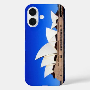 sydney opera house blue iPhone 16 hoesje