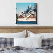 Sydney Opera House Canvas Afdruk (Insitu (Slaapkamer))