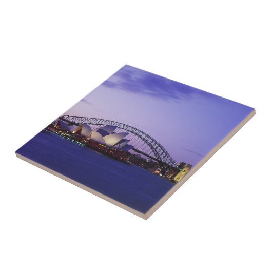 Sydney Opera House en Harbour, New South 2 Tegeltje (Zijkant)