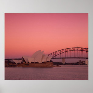 Sydney Opera House en Harbour, Nieuw Zuid Poster