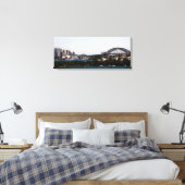 Sydney" Opera House & Harbor Bridge Canvas Afdruk (Insitu (Slaapkamer))