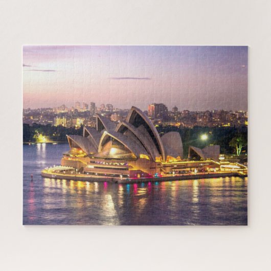 Sydney Opera House in the Evening Legpuzzel (Horizontaal)