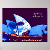 Sydney Opera House kleurful Australia Poster (Voorkant)