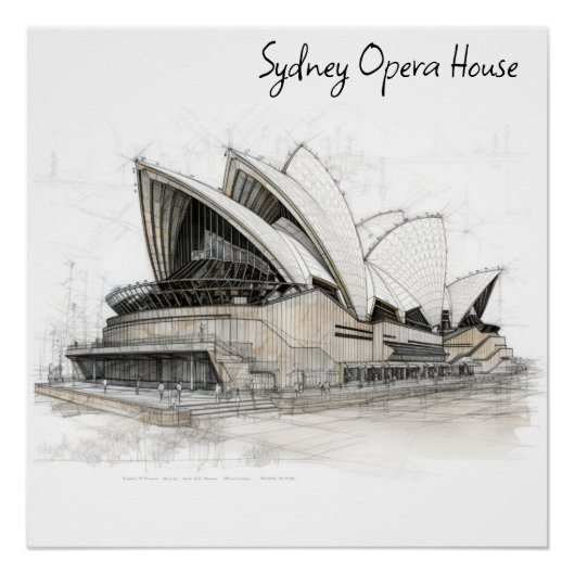 Sydney Opera House Perfect Poster (Voorkant)