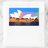 Sydney Opera House Rechthoekige Sticker (Tas)