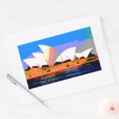 Sydney Opera House Rechthoekige Sticker (Envelop)