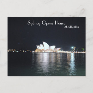 Sydney Opera House 's nachts Briefkaart