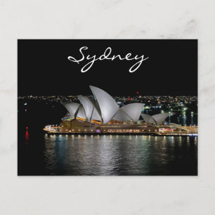 Sydney Opera House van Night, Australië, Foto Briefkaart