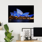 Sydney opera house vivid light show poster (Thuiskantoor)