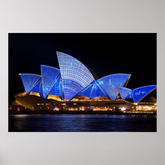 Sydney opera house vivid light show poster (Voorkant)