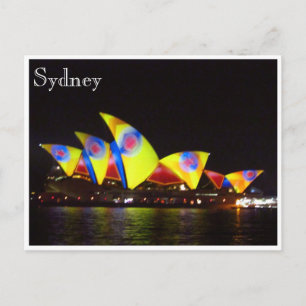 sydney opera house yellow briefkaart
