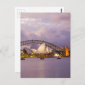 Sydney Opera 's nachts Briefkaart (Voorkant / Achterkant)