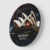 Sydney opera's nachts grote klok (Hoek)