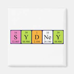 Sydney periodiek table name magnet magneet