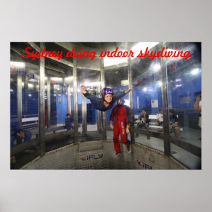 Sydney poster binnenshuis skydiving