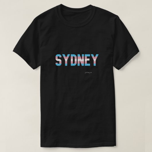 Sydney Pride Transgender Vlag T-shirt (Design voorkant)