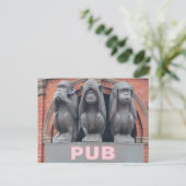 Sydney publiceert: Drie Wise Monkeys Hotel Briefka Briefkaart (Staand voorkant)