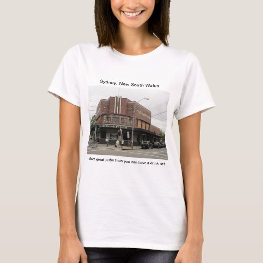 Sydney Pubs : Golden Barley Hotel T-Shirt (Devant)