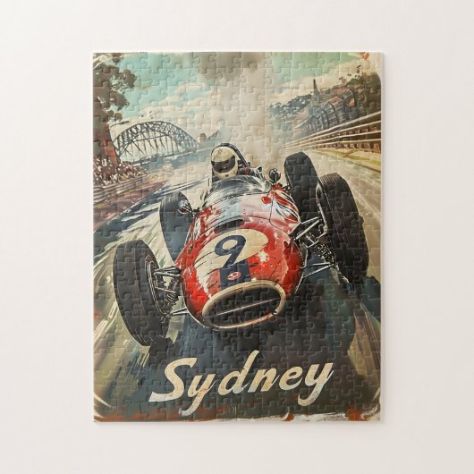 Sydney  raceauto legpuzzel (Verticaal)