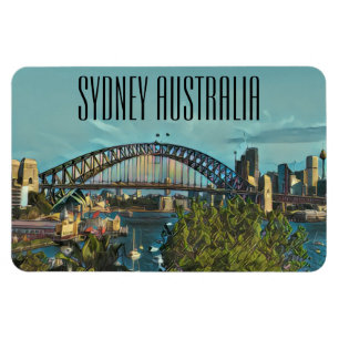 sydney skyline australia magneet