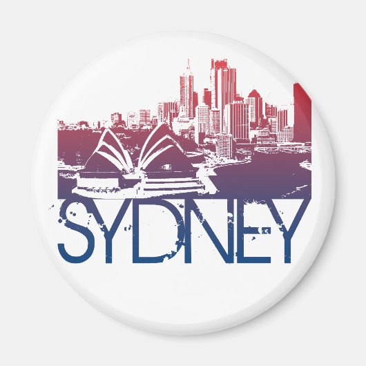 Sydney Skyline Design Magneet (Voorkant)