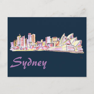 Sydney Skyline Drawing Briefkaart