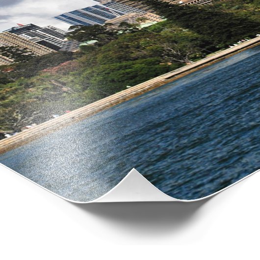 Sydney Skyline Foto Afdruk (Hoek)