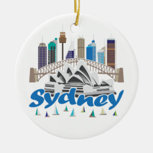 Sydney Skyline Keramisch Ornament