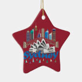 Sydney Skyline Ornament (Rechts)