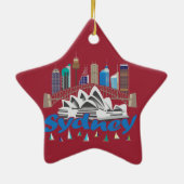 Sydney Skyline Ornament (Achterkant)