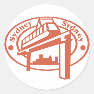 Sydney Stamp Ronde Sticker
