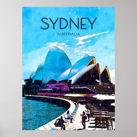 Sydney Travel Poster (Voorkant)