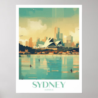 Sydney Travel Print kunst aan de muur