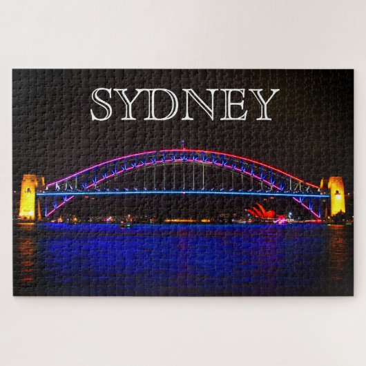sydney vivid harbour-brug legpuzzel (Horizontaal)